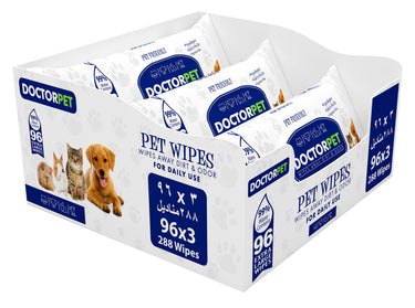 Pet Wipes 96 Pcs